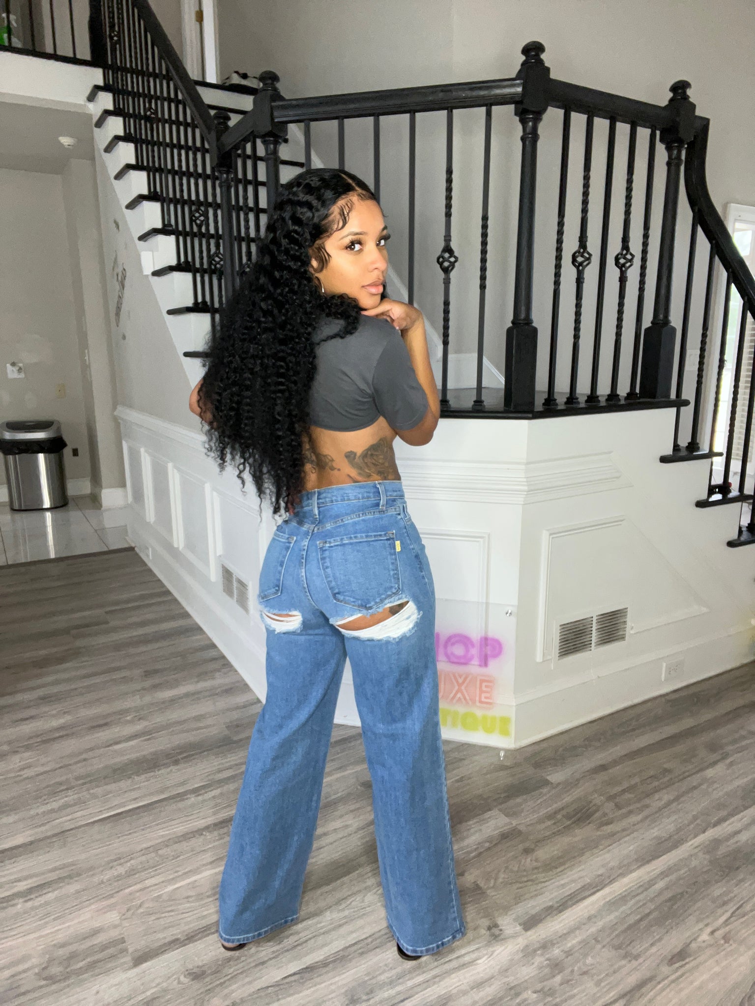 Cheeky ripped hot sale jeans
